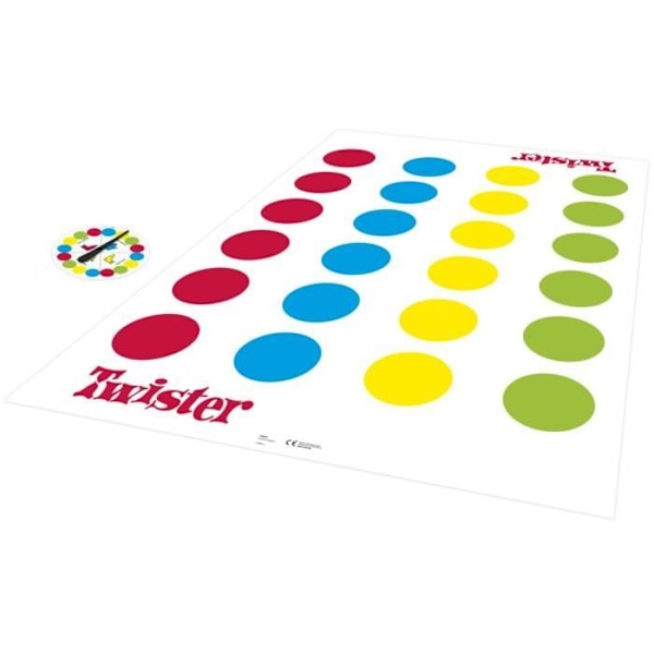 Twister Party -peli lapsille, Hauska tasapainopeli, 6-vuotiaat ja sitä vanhemmat, Hasbro Gaming Röd