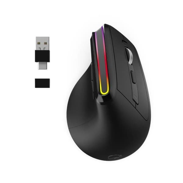 Ergonomisk mus - Trådlös - MOBILITY LAB - ML314259 - Svart Svart