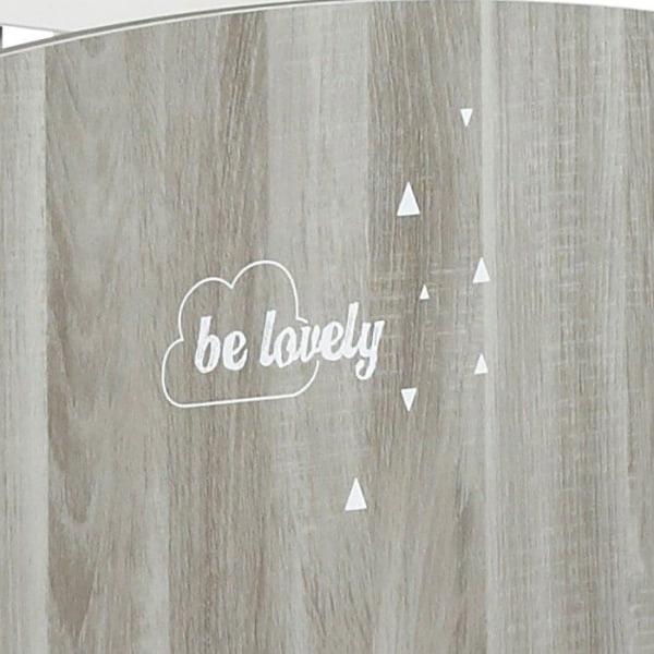 Säädettävä vauvansänky - 140x70cm - Babyprice Smile - Flint tammi - Valkoinen