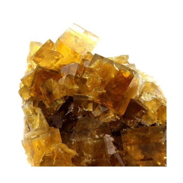 Sten og mineraler. Fluorit. 1318,0 øre. Valzergues, Aveyron, Occitanie, Frankrig..