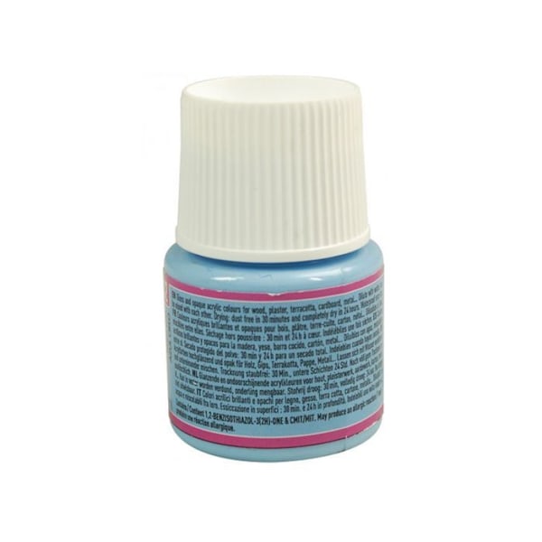 Akrylmaling - Pébéo - Dekor - 45 ml - Himmelblå - Blank Himmelsblå