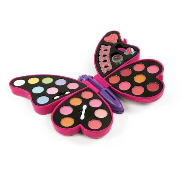 Butterfly Makeup Palette - Clementoni - Ögonskuggor, Läppstift, Nagellack Blå