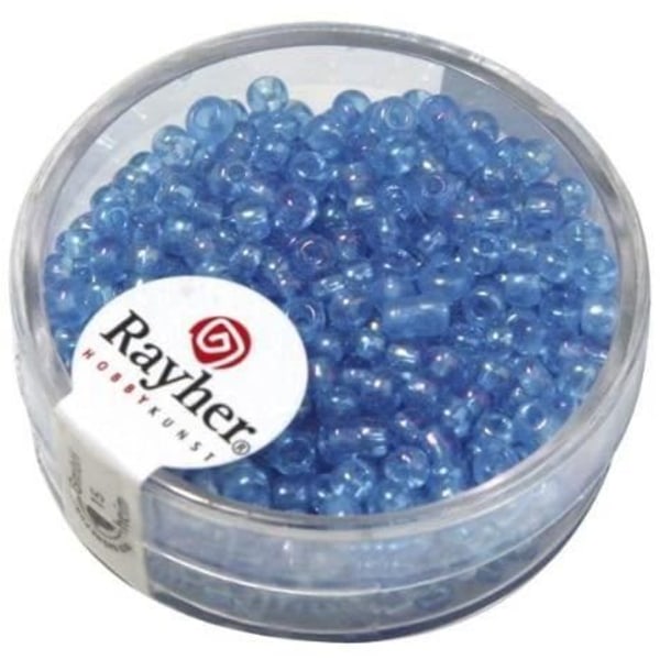 Rayher Hobby Rayher 14383289 Perler med Sølvreflekser + Regnbue, Weber på 4 mm, Æske 17 g, Po