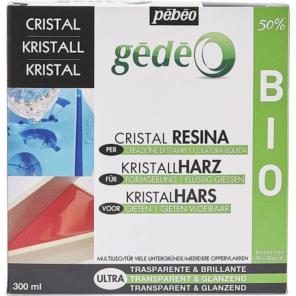 Organisk kristallhartssats - 300 ml Transparent