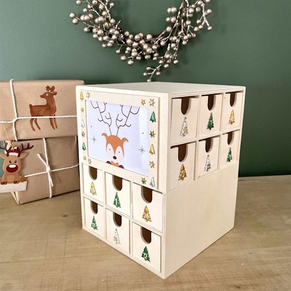 Adventskalender Terning Beige
