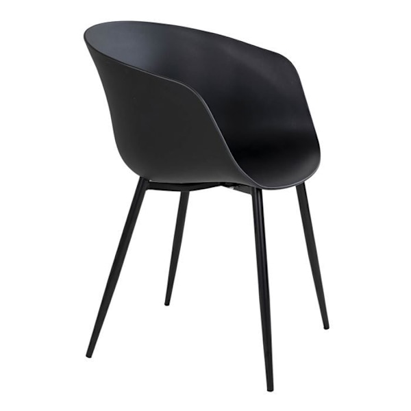 2 sorte polypropylenstole RODA Svart