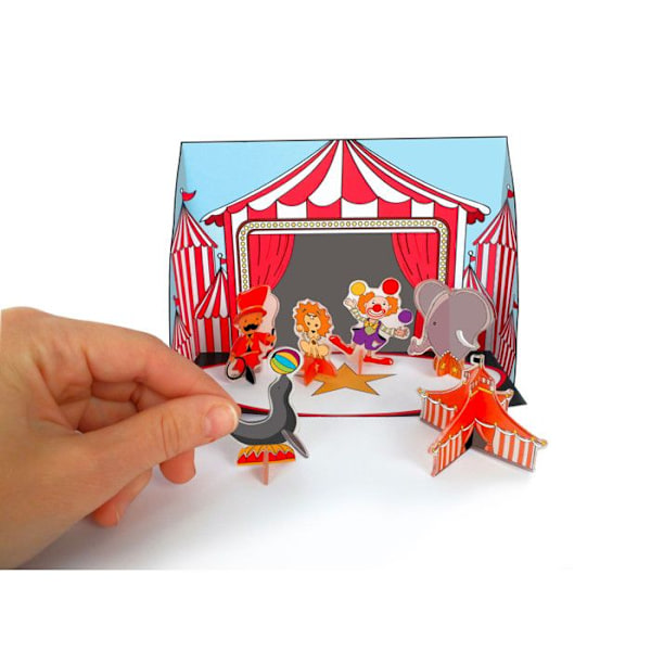 Plastic mad kit - teater i 3D - cirkus Flerfärgad