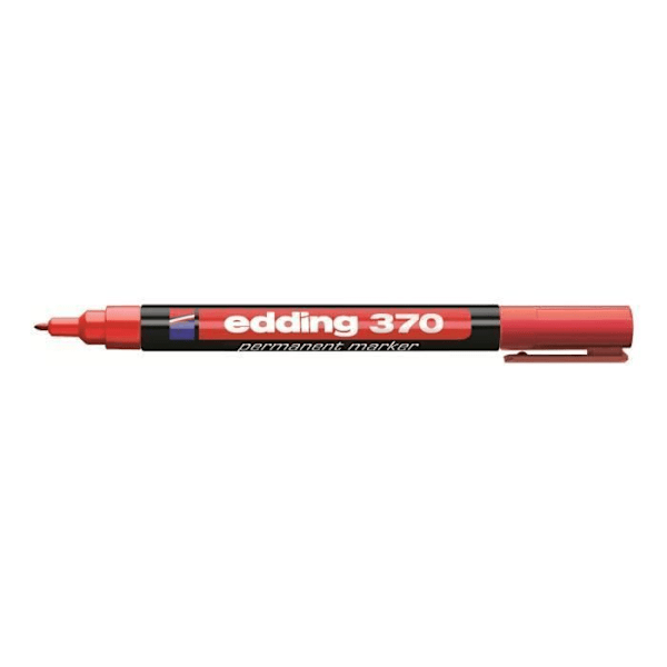 edding 370 Permanent markör röd 1 mm