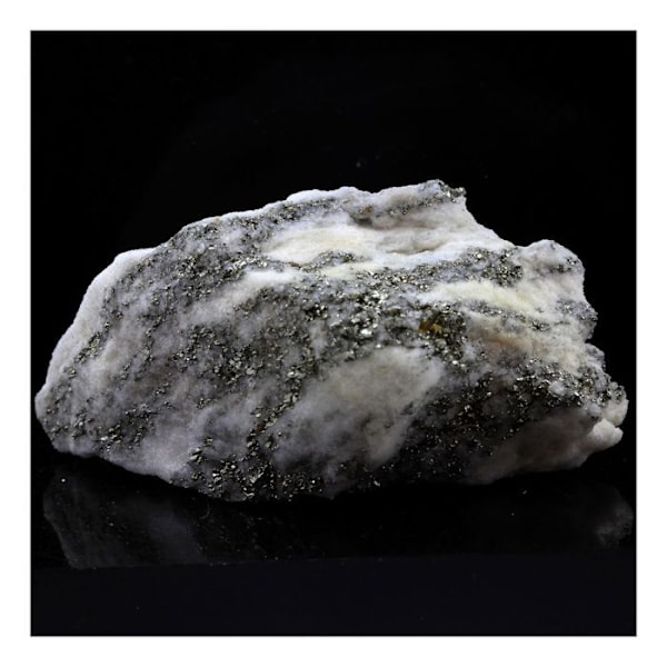 Stenar och mineraler. Pyrit + Dolomit. 283,00 cent. Binntal, Schweiz.