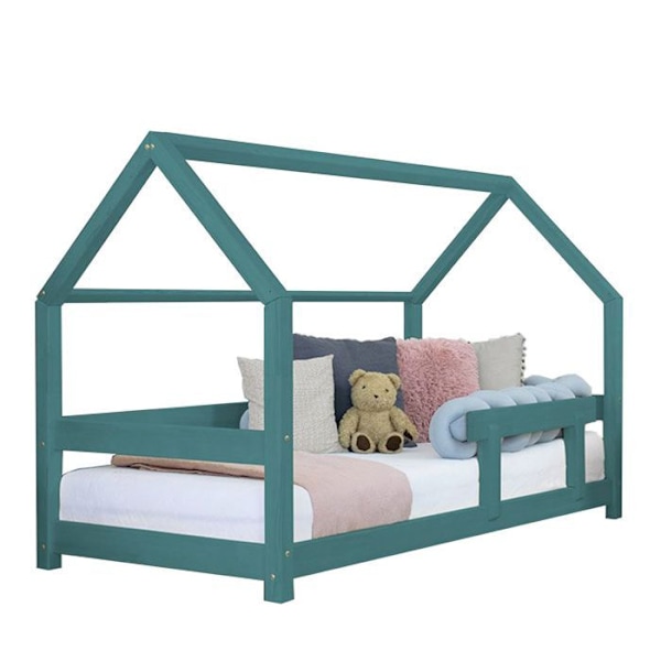 Lit cabane enfant TERY 80 x 160 grøn petrol Grön
