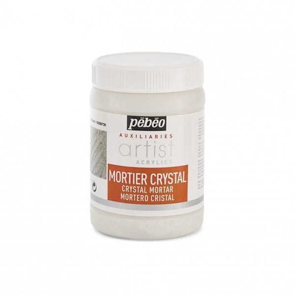 Additiv för akrylfärg - PEBEO - Crystal Mortel - 250ml - Blank finish - Vit Vit