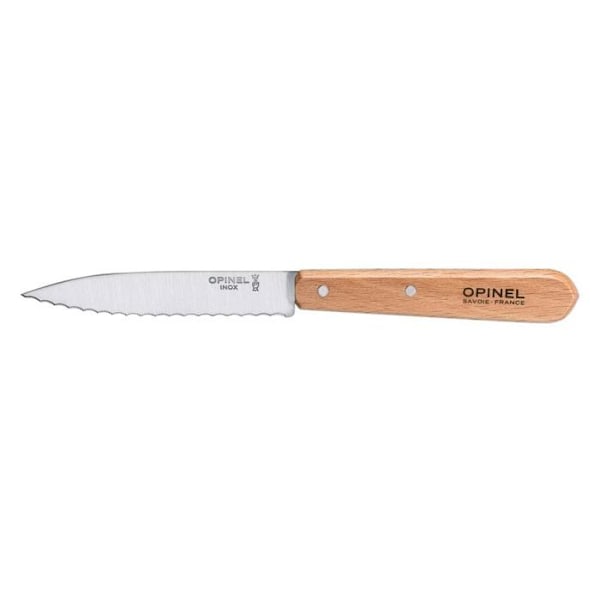 1 OPINEL KRANTE KONTORKNIV N 113 BØGBLAD 10 CM RUSTFRI STÅL kastanj