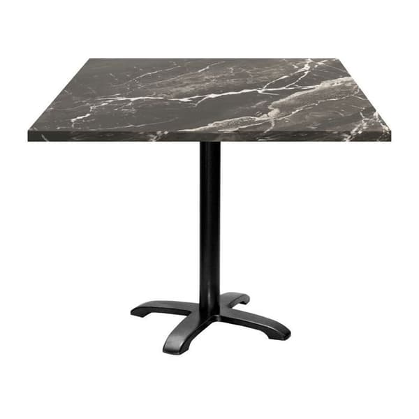 Tabel 90 x 90 cm - model Bazila marmor royal Svart