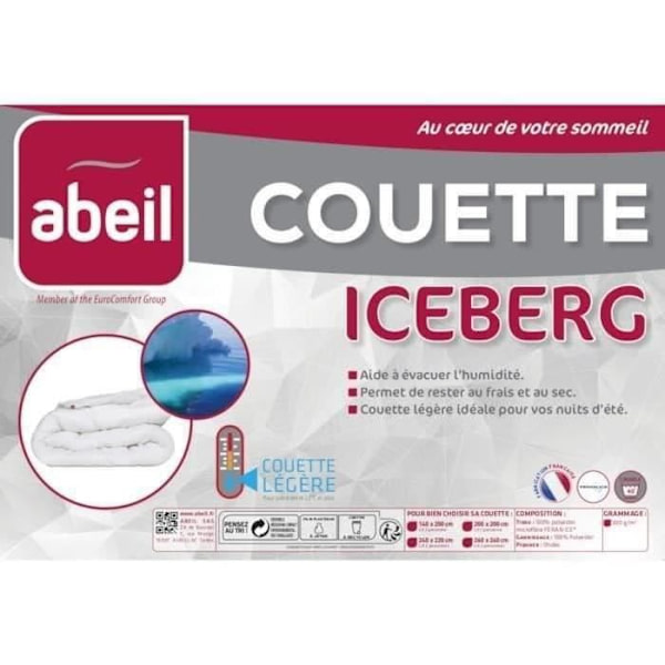 ABEIL Lättvikts täcke ICEBERG 200x200cm Vit