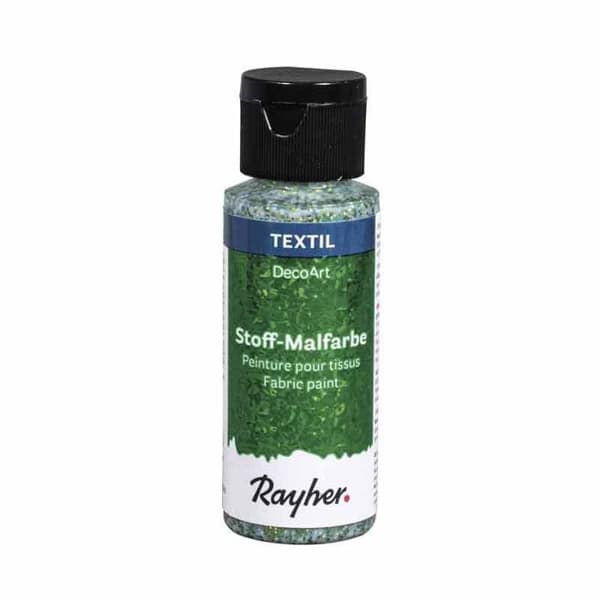 Stofmaling Ekstreme Glitter 59 ml - Grøn Grön
