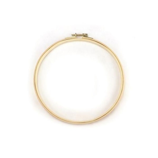 Træbroderitromle ø 15 cm Beige