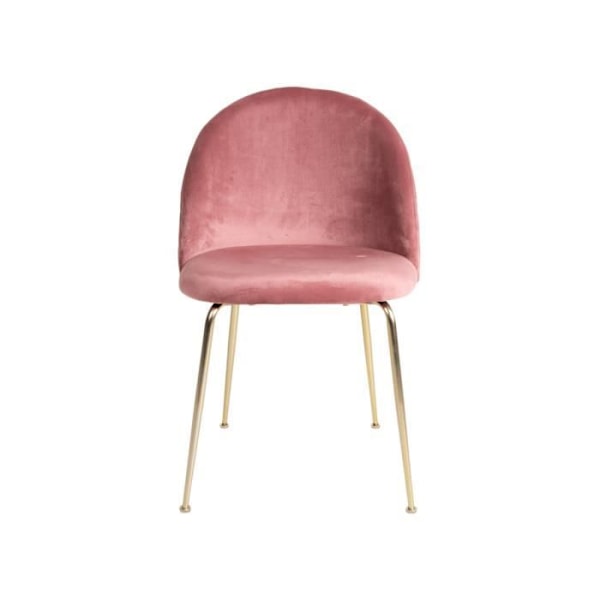 Stol - House Nordic - Kirsten - Fløjl - Messing - Pink