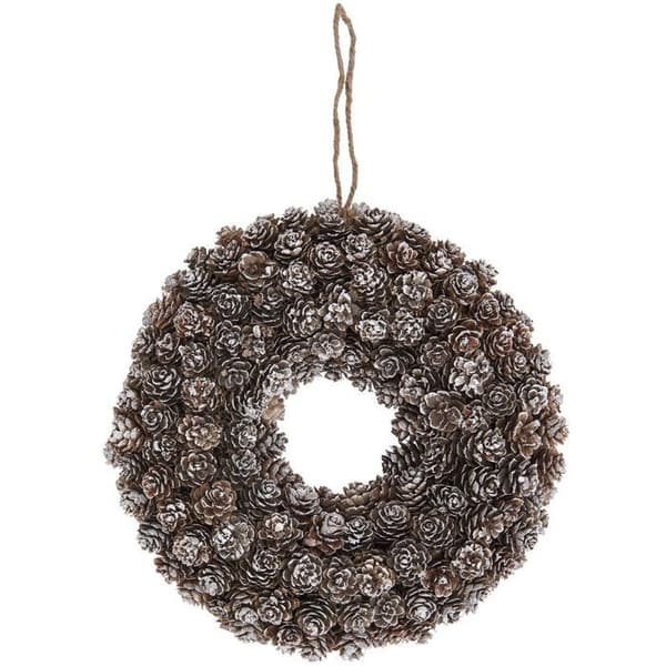 Mini grankogle krans Ø 30 cm brun