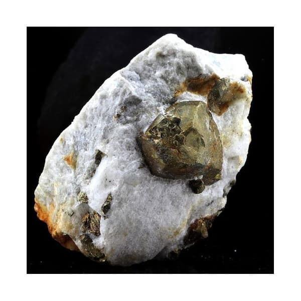 Sten og mineraler. Pyrit. 1795,5 ct. Trimouns Talc Mine, Ariège, Frankrig.