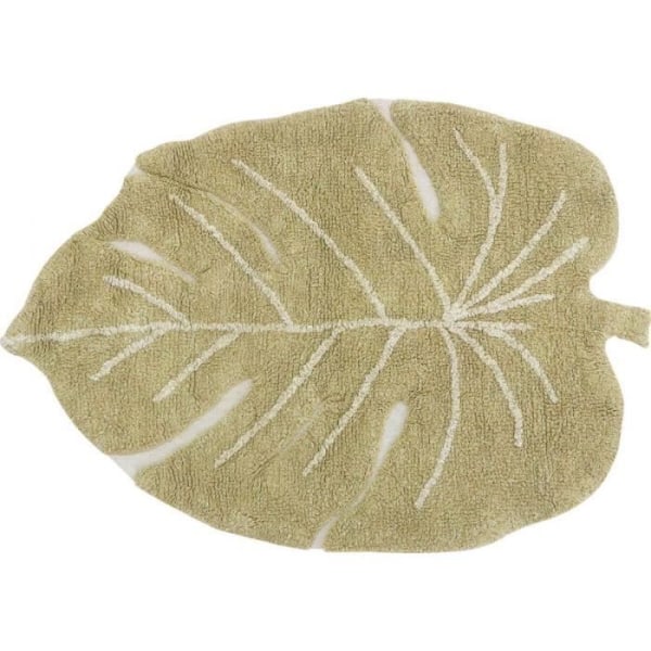 Bladmatta till minivardagsrum Monstera Lorena Canals 75x100 Olive