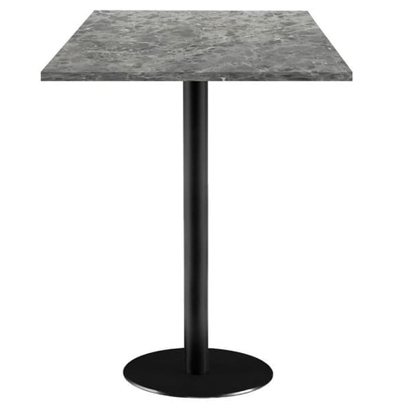 Ståbord 60 x 60 cm - Rom nabu marmor modell Grå