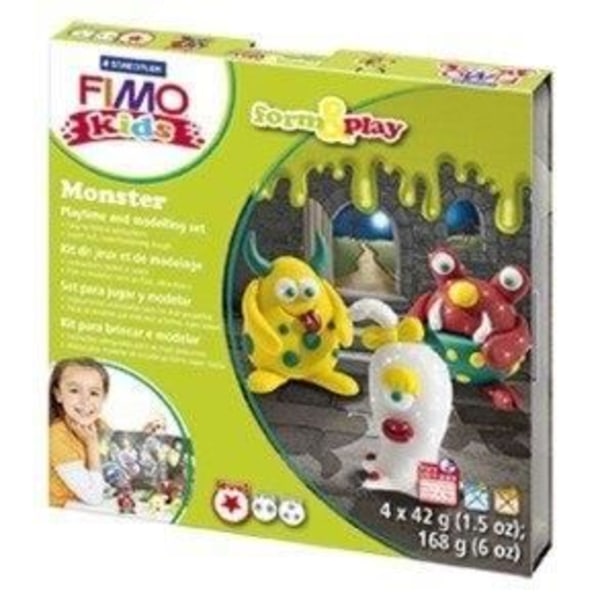 Muovailuvaha - STAEDTLER - FIMO KIDS FORM&PLAY 8034 11 - 42 g - Sekoitettu - Lapset alkaen 3 vuotta Blandad