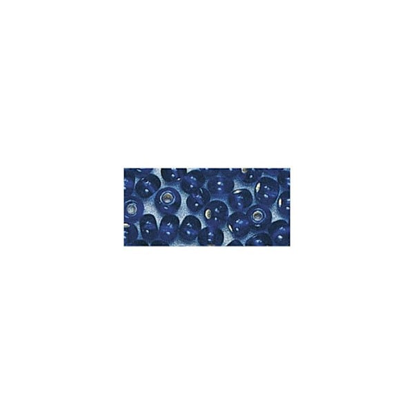 Perle rocaille sølvbelægning Mørkeblå Ø2,6mm 16 g Mörkblått, silver