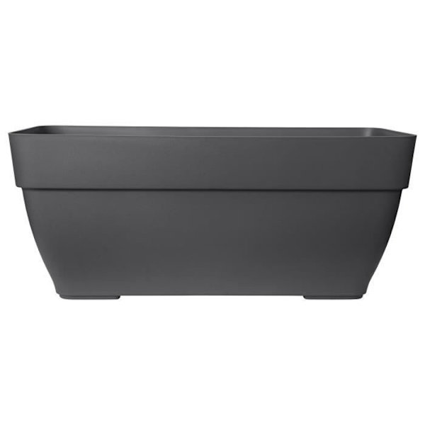 Elho Vibia Campana Terrasse 80 kukkalaatikko - musta - P 77 x S 35 x K 33 cm - ulkokäyttöön - 100% kierrätetty Antracit
