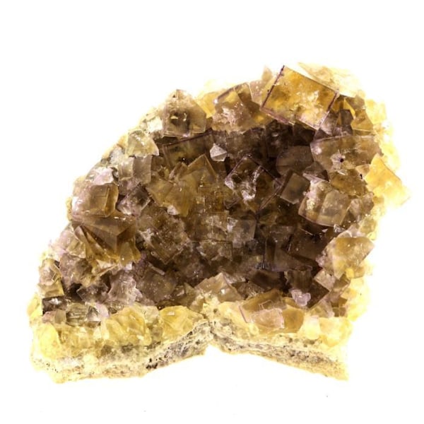 Sten og mineraler. Fluorit. 660,5 ct. Valzergues, Aveyron, Occitanie, Frankrig..