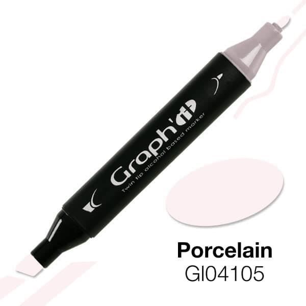 Graph'it 4105 Posliinialkoholimerkki - Graph it White Porslin