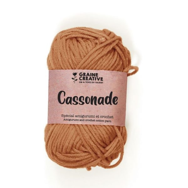 Fil af bomuld Amigurumi Kamel Cassonade Camel brunt socker