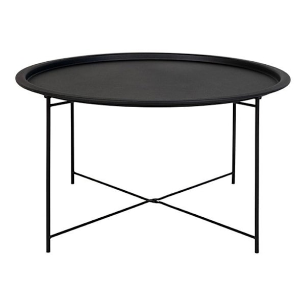Bastia soffbord Ø75cm svart. Svart