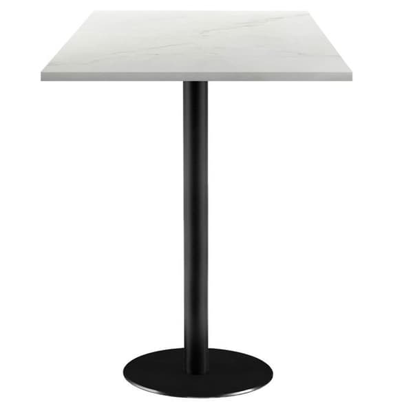 Ståbord 60 x 60 cm - Rome paro marmor modell Vit