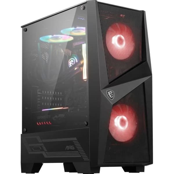 MSI MAG FORGE 100M PC CASE - Sort - Hærdet glas - ATX-format (306-7G03M21-809)