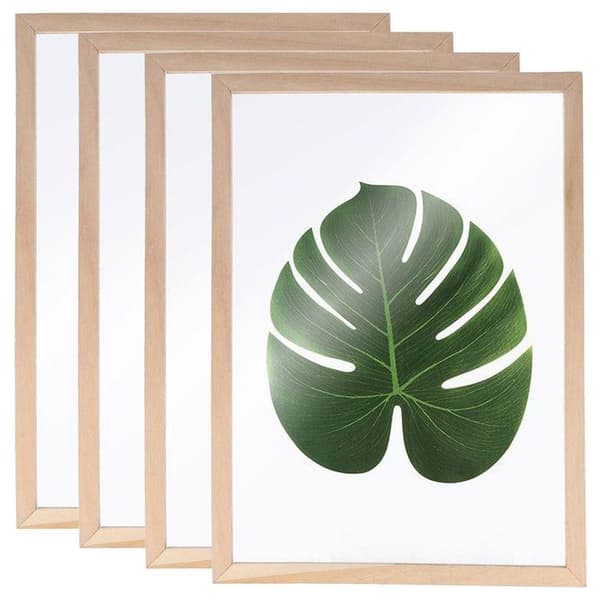 4 trærammer til Herbarium A4 beige