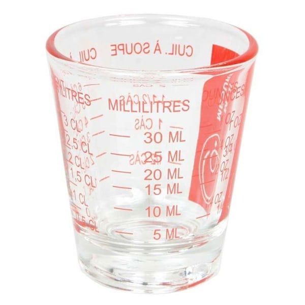 3 mini måttbägare Transparent
