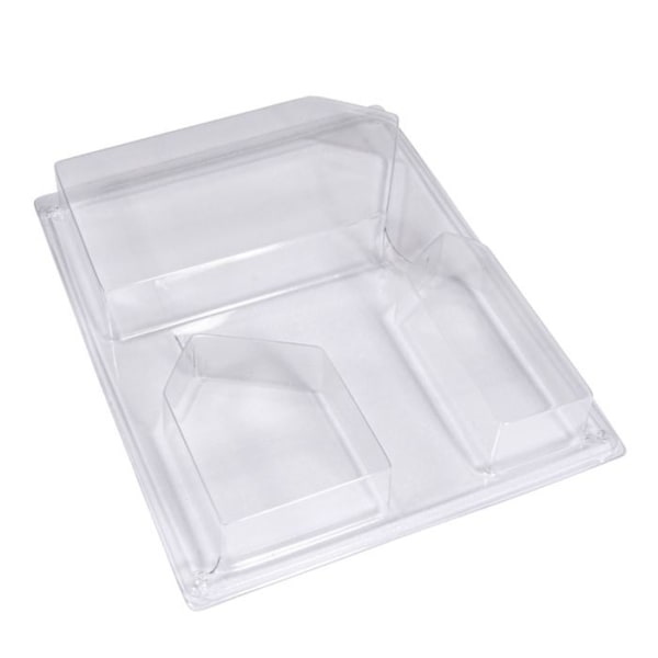 Mould - Standard - Huse med asymmetrisk tag - Plast - 24 x 19 cm - Let at tage ud Transparent