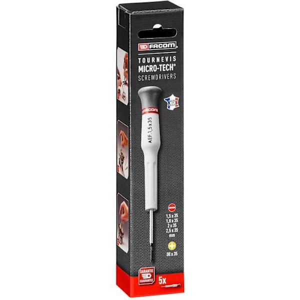 Set med 5 microtech precisionsskruvmejslar - FACOM - AEF.J1PB