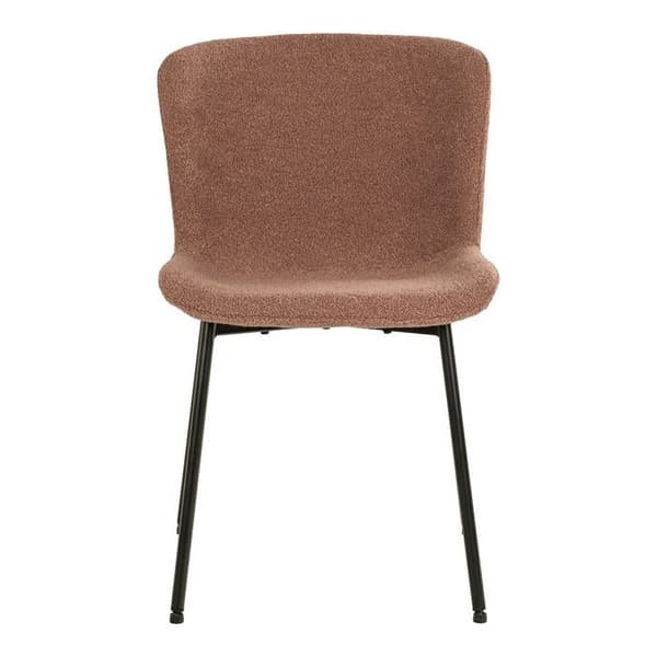 2 stol i rostfritt polyester med svarta ben Orange