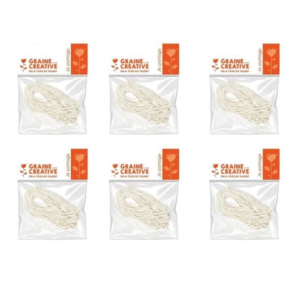 60 vita elastiska band för masker 60 cm Vit