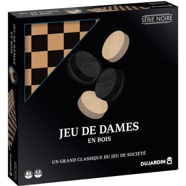 Sorte Sort - Damesbræt - Brætspil - DUJARDIN - Fra 7 år