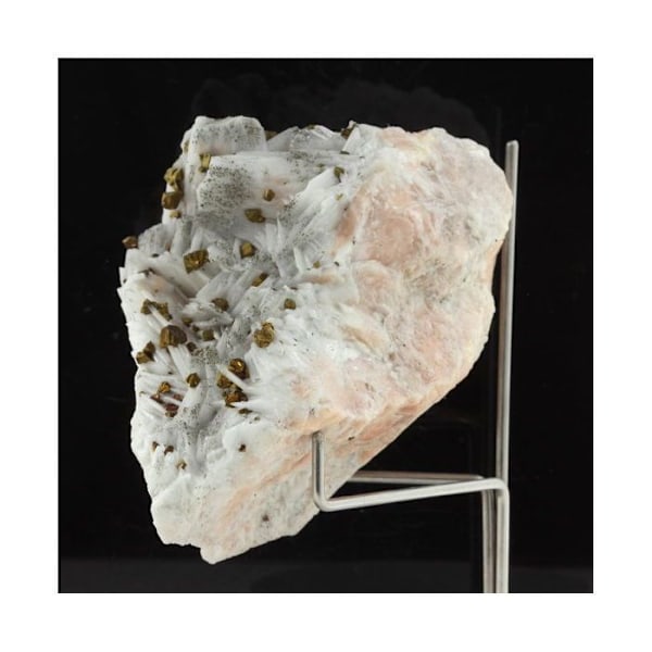 Sten og mineraler. Baryt + Kalkopirit. 1038,40 øre. Dreislar-minen, Winterberg, Tyskland.