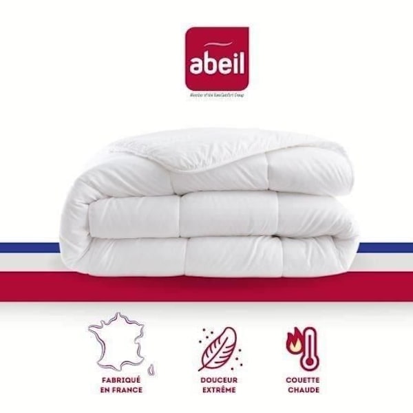Lämmin peitto 400gr/m² Douceur Auvergnate - 220 x 240 cm - 2 henkilöä - ABEIL