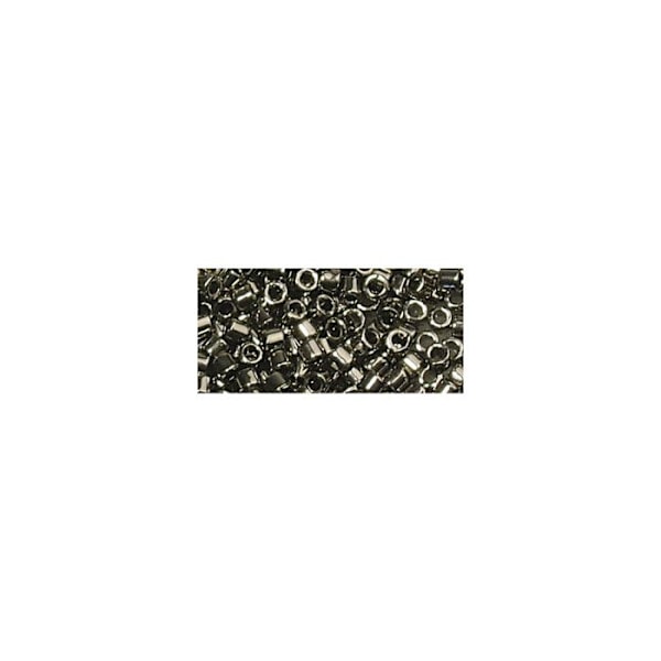 Perle Miyuki Delica 10/0 DBM21 Metallisk grå stål Metallisk grå stål