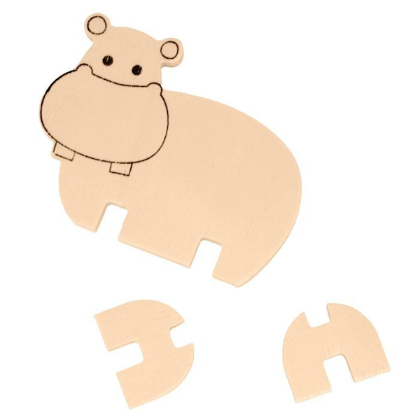 Sæt af træfiguriner safari beige