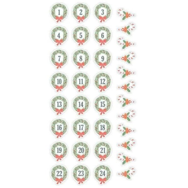 Puffies Stickers - Siffror på Kronor - 36 stycken