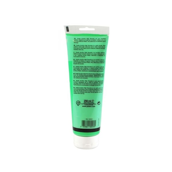 Acrylmaleri - PEBEO - Studio Høj Viskositet - 250 ml - Cadmium Grøn - Mat Finish Kadmiumgrön