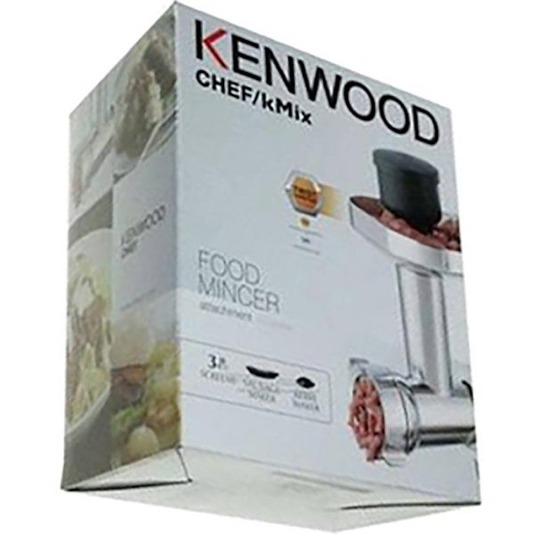 Liha- ja kalamylly - KENWOOD - Lisävarusteet KAX950ME - Kapasiteetti 130kg/h - 3 teräsritilää