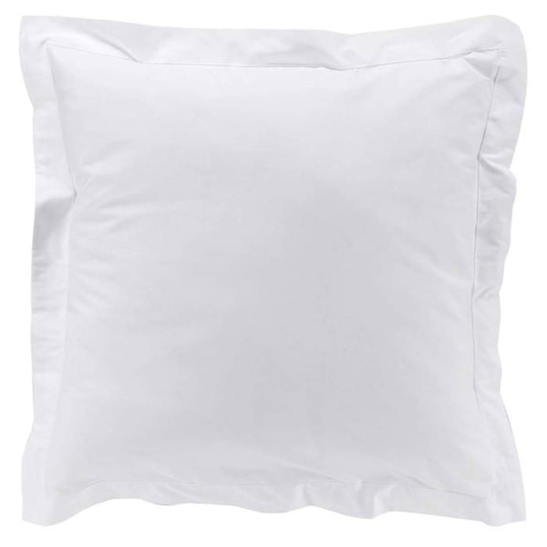 Pudebetræk - Hvid - 63x63 cm - 100% Bomuldspercale - Vaskbar - Blød og Silkeagtig Vit
