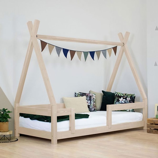 NAKANA barnhyttsäng 90 x 160 beige Beige